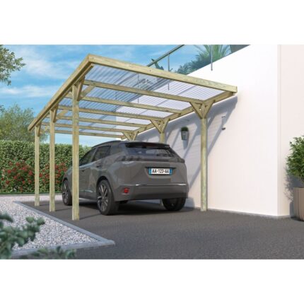 Carport Forest Style en bois JEAN 1 voiture