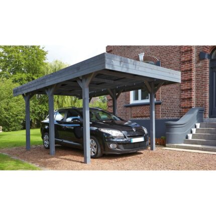 Carport bois Forest Style toit plat 15,56 m² 1 voiture