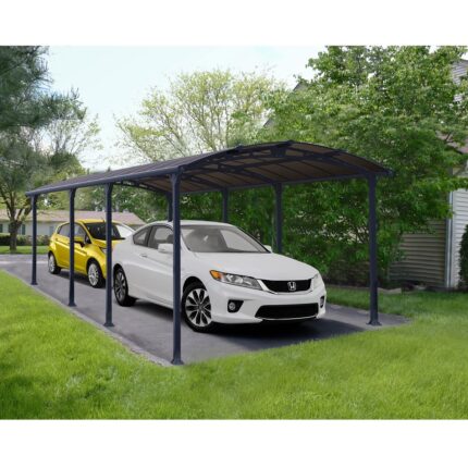 Carport en aluminium ARCADIA 8500 26,4 m² gris