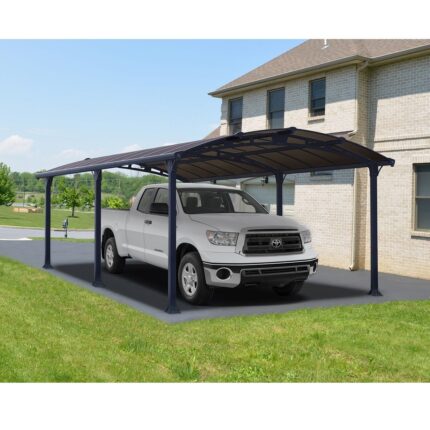 Carport en aluminium ARCADIA 6400 20,1 m² gris