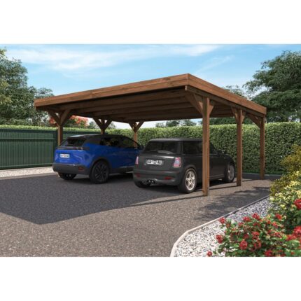 Carport double en bois VICTOR Forest Style