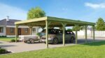 Carport double WEKA 609 Imprégné 604 x 812 cm