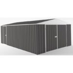 Garage en acier Zincalume Colorbond EASYSHED anthracite 18m²