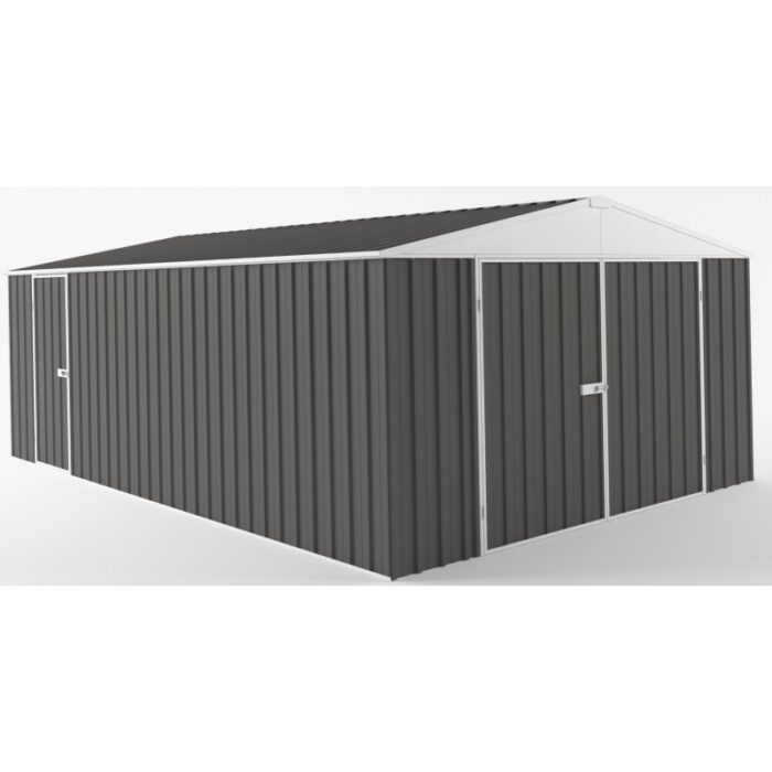 Garage en acier Zincalume Colorbond EASYSHED anthracite 18m²